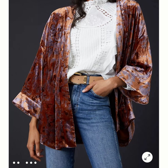Anthropologie Velvet Kimono - Picture 8 of 8